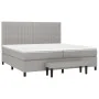 Boxspringbett mit hellgrauer Stoffmatratze 200x200 cm von , Betten und Lattenroste - Ref: Foro24-3136781, Preis: 768,29 €, Ra...