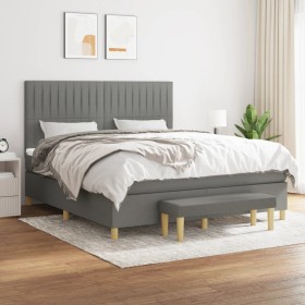 Boxspringbett mit dunkelgrauer Stoffmatratze 160x200 cm von , Betten und Lattenroste - Ref: Foro24-3137326, Preis: 608,88 €, ...