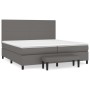 Boxspringbett mit grauer Kunstledermatratze 200x200 cm von , Betten und Lattenroste - Ref: Foro24-3137567, Preis: 784,30 €, R...