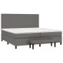 Box spring bed with gray synthetic leather mattress 200x200 cm by , Beds and slatted bases - Ref: Foro24-3137567, Price: 791,...