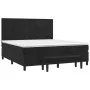 Boxspringbett mit schwarzer Samtmatratze 180x200 cm von , Betten und Lattenroste - Ref: Foro24-3137739, Preis: 622,73 €, Raba...