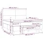 Boxspringbett mit schwarzer Samtmatratze 180x200 cm von , Betten und Lattenroste - Ref: Foro24-3137739, Preis: 622,73 €, Raba...