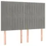 Box spring bed with light gray velvet mattress 140x200 cm by , Beds and slatted bases - Ref: Foro24-3137965, Price: 526,16 €,...