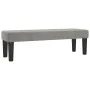Box spring bed with light gray velvet mattress 140x200 cm by , Beds and slatted bases - Ref: Foro24-3137965, Price: 526,16 €,...