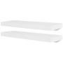 2pcs White MDF Floating Wall Shelves for Books/DVD by vidaXL, Shelves and shelves - Ref: Foro24-242183, Price: 36,18 €, Disco...