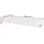 2pcs White MDF Floating Wall Shelves for Books/DVD by vidaXL, Shelves and shelves - Ref: Foro24-242183, Price: 35,63 €, Disco...