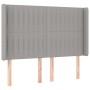 Boxspringbettmatratze und LED-Leuchten hellgrauer Stoff 140x200 cm von , Betten und Lattenroste - Ref: Foro24-3138477, Preis:...