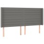 Boxspringbettmatratze und LED-Leuchten dunkelgrauer Stoff 160x200 cm von , Betten und Lattenroste - Ref: Foro24-3138966, Prei...