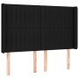 Box spring bed mattress and LED lights black fabric 140x190 cm by , Beds and slatted bases - Ref: Foro24-3139031, Price: 487,...