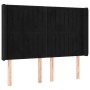 Box spring bed with mattress and LED black velvet 140x200 cm by , Beds and slatted bases - Ref: Foro24-3139687, Price: 505,88...