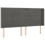 Box spring bed with mattress and LED dark gray velvet 160x200 cm by , Beds and slatted bases - Ref: Foro24-3139632, Price: 52...