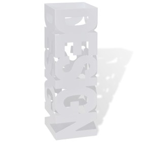 White square steel umbrella stand, 48.5 cm, cane holder by vidaXL, umbrella stands - Ref: Foro24-242467, Price: 30,99 €, Disc...