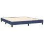 Box spring bed with blue fabric mattress 160x200 cm by , Beds and slatted bases - Ref: Foro24-3140231, Price: 463,30 €, Disco...
