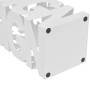 Paragüero cuadrado blanco de acero, 48.5 cm, guarda bastones de vidaXL, Paragüeros - Ref: Foro24-242467, Precio: 30,99 €