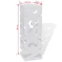 White square steel umbrella stand, 48.5 cm, cane holder by vidaXL, umbrella stands - Ref: Foro24-242467, Price: 30,99 €, Disc...
