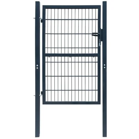 Individual 2D fence gate anthracite gray 106x230 cm by vidaXL, garden gates - Ref: Foro24-141745, Price: 209,50 €, Discount: %