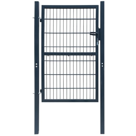 Individuelles 2D-Zauntor Anthrazitgrau 106x230 cm von vidaXL, Gartentore - Ref: Foro24-141745, Preis: 217,78 €, Rabatt: %