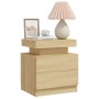Nachttisch aus Sonoma-Eichen-Engineered-Holz 45x35x52 cm von vidaXL, Nachttische - Ref: Foro24-326852, Preis: 86,99 €, Rabatt: %