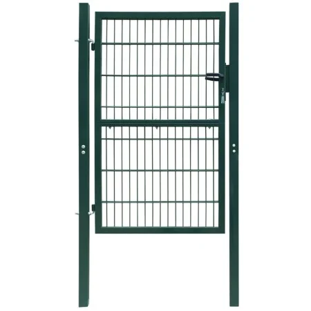 Green individual 2D fence gate 106x210 cm by vidaXL, garden gates - Ref: Foro24-141751, Price: 205,74 €, Discount: %