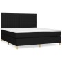Boxspringbett mit schwarzer Stoffmatratze 160x200 cm von , Betten und Lattenroste - Ref: Foro24-3142507, Preis: 623,42 €, Rab...