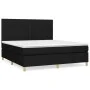 Boxspringbett mit schwarzer Stoffmatratze 160x200 cm von , Betten und Lattenroste - Ref: Foro24-3142507, Preis: 608,30 €, Rab...