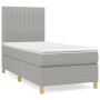 Boxspringbett mit hellgrauer Stoffmatratze 80x200 cm von , Betten und Lattenroste - Ref: Foro24-3142449, Preis: 309,53 €, Rab...