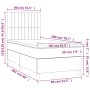 Boxspringbett mit hellgrauer Stoffmatratze 80x200 cm von , Betten und Lattenroste - Ref: Foro24-3142449, Preis: 309,53 €, Rab...