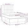 Box spring bed with dark gray fabric mattress 120x200 cm by , Beds and slatted bases - Ref: Foro24-3142482, Price: 386,93 €, ...