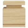 Nachttisch aus Sonoma-Eichen-Engineered-Holz 45x35x52 cm von vidaXL, Nachttische - Ref: Foro24-326852, Preis: 86,99 €, Rabatt: %