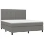 Boxspringbett mit dunkelgrauer Stoffmatratze 160x200 cm von , Betten und Lattenroste - Ref: Foro24-3141946, Preis: 570,02 €, ...