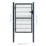 Cancel individual 2D anthracite grey fence panel 106x190 cm by vidaXL, garden gates - Ref: Foro24-141743, Price: 207,64 €, Di...