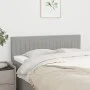 Headboards 2 units light gray fabric 72x5x78/88 cm by , Headboards and footboards - Ref: Foro24-346242, Price: 62,56 €, Disco...