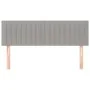 Headboards 2 units light gray fabric 72x5x78/88 cm by , Headboards and footboards - Ref: Foro24-346242, Price: 62,56 €, Disco...