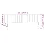 Headboards 2 units of cream-colored fabric 100x5x78/88 cm by , Headboards and footboards - Ref: Foro24-346289, Price: 76,59 €...