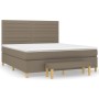 Boxspringbett mit taupegrauer Stoffmatratze 160x200 cm von , Betten und Lattenroste - Ref: Foro24-3137249, Preis: 649,12 €, R...