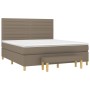 Boxspringbett mit taupegrauer Stoffmatratze 160x200 cm von , Betten und Lattenroste - Ref: Foro24-3137249, Preis: 649,12 €, R...