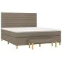 Boxspringbett mit taupegrauer Stoffmatratze 160x200 cm von , Betten und Lattenroste - Ref: Foro24-3137249, Preis: 660,18 €, R...