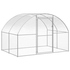 Hühnerstall für den Außenbereich aus verzinktem Stahl, 3 x 2 x 2 m von , Käfige und Lebensräume für Kleintiere - Ref: Foro24-...