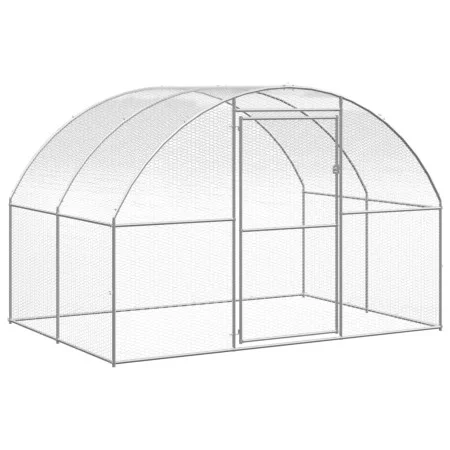 Galvanized steel outdoor chicken coop 3x2x2 m by , Cages and habitats for small animals - Ref: Foro24-171463, Price: 188,17 €...