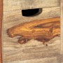Solid gray sheesham wood sideboard 100x30x50 cm by , Sideboards - Ref: Foro24-247751, Price: 226,91 €, Discount: %