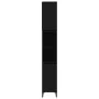 Armario de baño madera contrachapada negro 30x30x190 cm de , Muebles de baño - Ref: Foro24-819797, Precio: 95,97 €, Descuento: %