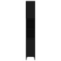 Armario de baño madera contrachapada negro 30x30x190 cm de , Muebles de baño - Ref: Foro24-819797, Precio: 97,25 €, Descuento: %
