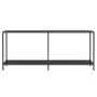 Mesa de consola vidrio templado negro 180x35x75,5 cm de , Mesas auxiliares - Ref: Foro24-331703, Precio: 115,77 €, Descuento: %