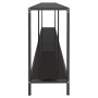 Mesa de consola vidrio templado negro 180x35x75,5 cm de , Mesas auxiliares - Ref: Foro24-331703, Precio: 117,81 €, Descuento: %