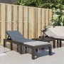 Lounger with anthracite gray PP cushions by , Loungers - Ref: Foro24-364723, Price: 179,95 €, Discount: %