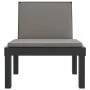 Lounger with anthracite gray PP cushions by , Loungers - Ref: Foro24-364723, Price: 159,73 €, Discount: %