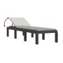 Lounger with anthracite gray PP cushions by , Loungers - Ref: Foro24-364723, Price: 179,95 €, Discount: %