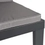 Lounger with anthracite gray PP cushions by , Loungers - Ref: Foro24-364723, Price: 159,73 €, Discount: %