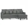 3-seater sofa with stool in dark gray fabric 180 cm by , Sofas - Ref: Foro24-3201090, Price: 298,28 €, Discount: %