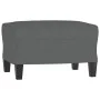 3-seater sofa with stool in dark gray fabric 180 cm by , Sofas - Ref: Foro24-3201090, Price: 298,28 €, Discount: %
